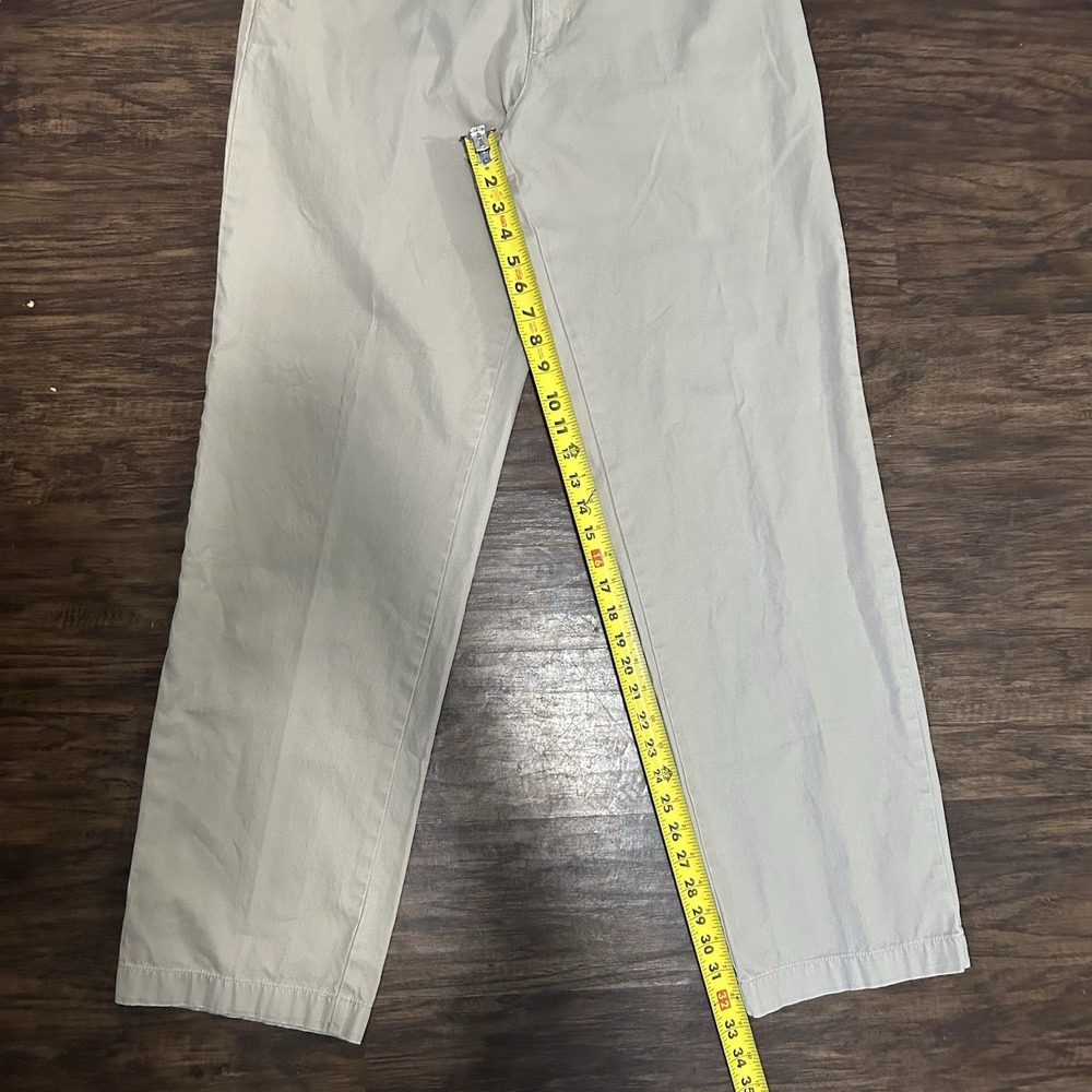 Chaps Men's Khaki Chino Pants 100% Cotton Size 34X34 - Picture 4 of 6
